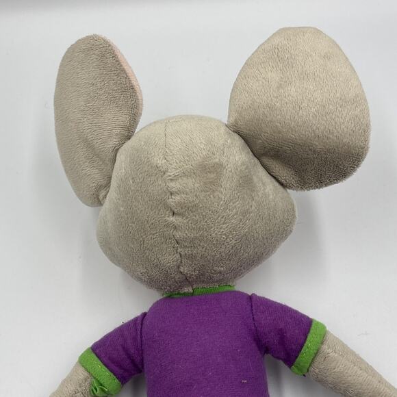 VTG CHUCK E CHEESE PIZZA Advertising PURPLE SHIRT STUFFED ANIMAL PLUSH - Picture 5 of 7